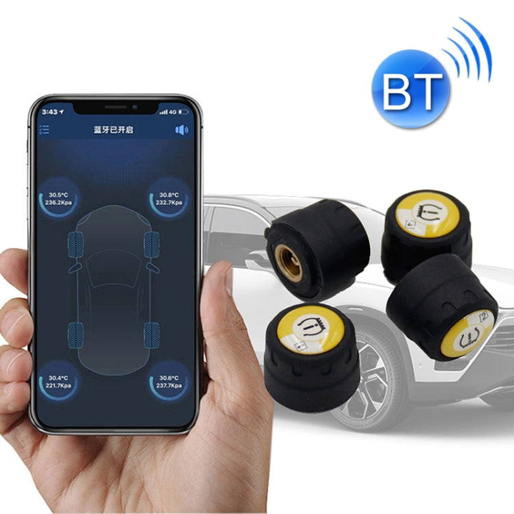 Bluetooth 4.0 TPMS Sistema di rilevamento della pressione di monitoraggio della pressione dei pneumatici esterni per auto, Car External Tire Pressure Detection System