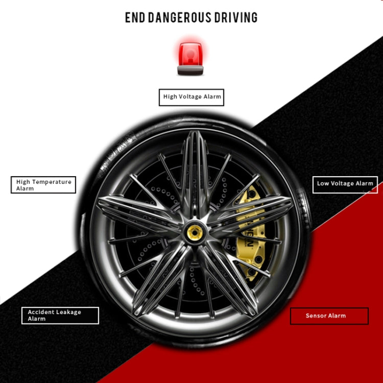 Bluetooth 4.0 TPMS Sistema di rilevamento della pressione di monitoraggio della pressione dei pneumatici esterni per auto, Car External Tire Pressure Detection System