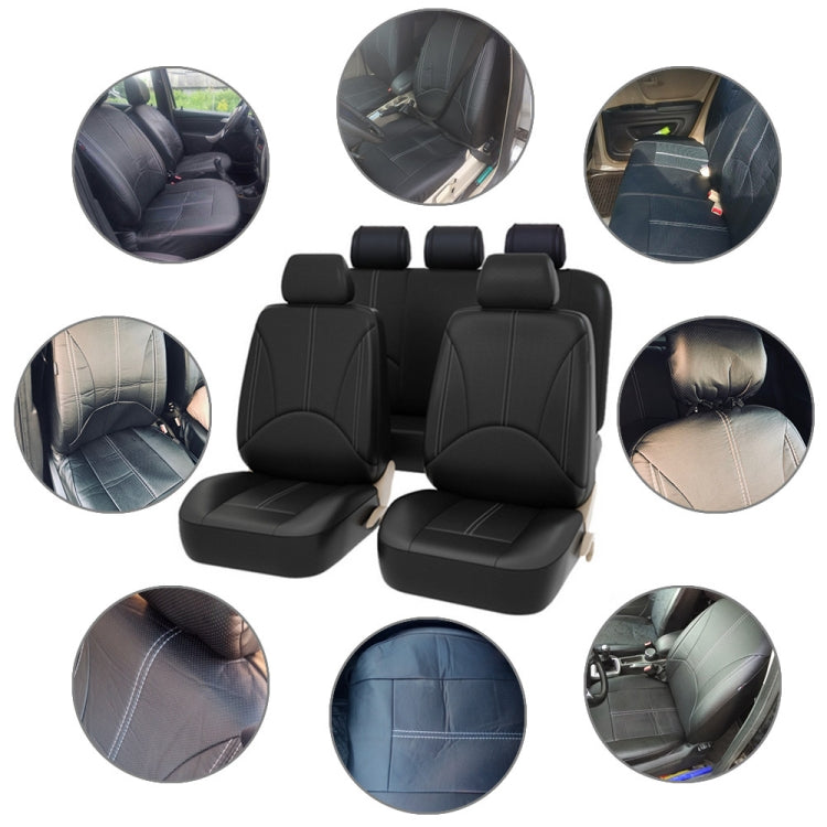 Set tappetini antiscivolo universali in pelle PU 9 in 1 per auto