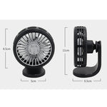 Ventola di raffreddamento elettrica con ventosa per presa d'aria portatile F203B per auto con aromaterapia, F203B
