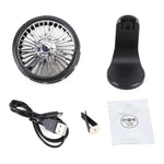 Ventola di raffreddamento elettrica con ventosa per presa d'aria portatile F203B per auto con aromaterapia, F203B