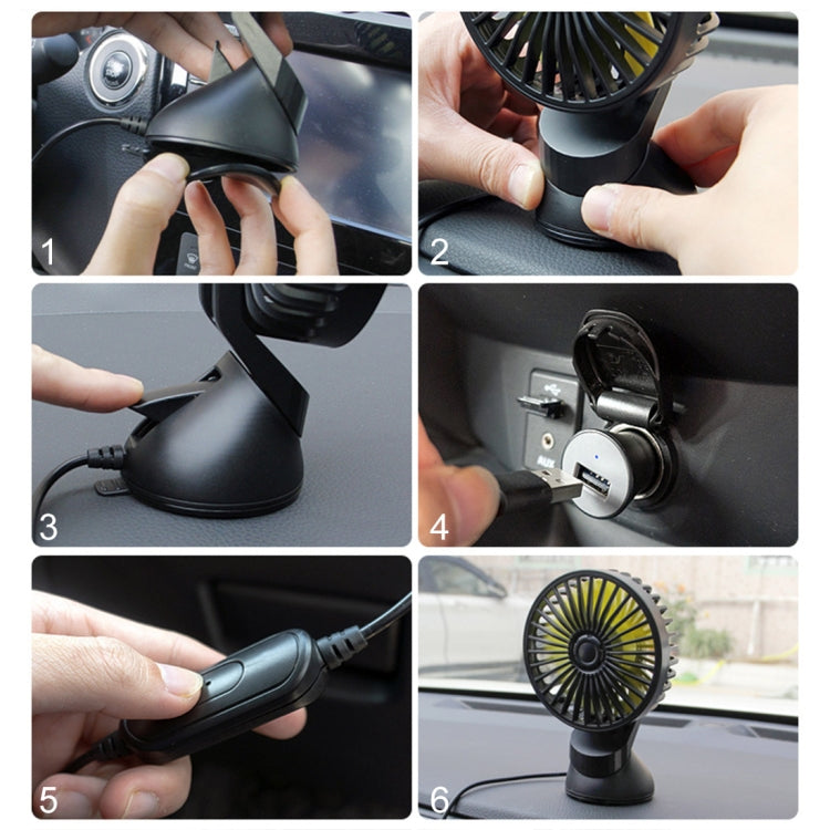 Ventola di raffreddamento elettrica per console centrale portatile F402 con aromaterapia, F402