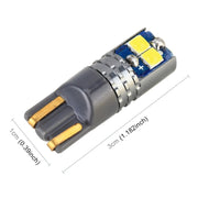 2 PZ T10 / W5W / 168 DC12-24V / 1,8 W / 6000 K / 140LM Luce di ingombro per auto 4 LED SMD-3030 Perline lampada con decodifica e corrente costante, 10pcs DC12-24V / 1.8W / 6000K / 140LM