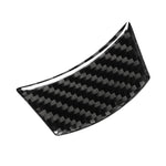Adesivo decorativo per pulsanti del volante in tinta unita in fibra di carbonio 5 in 1 per BMW Serie 5 E60 2004-2010, guida a destra e a sinistra universale, For BMW 5 Series E60 2004-2010