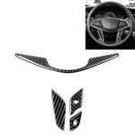 Adesivo decorativo per pulsanti del volante in fibra di carbonio 4 in 1 per Cadillac xt5 2016-2017, guida a destra e a sinistra universale, For Cadillac xt5 2016-2017