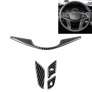 Adesivo decorativo per pulsanti del volante in fibra di carbonio 4 in 1 per Cadillac xt5 2016-2017, guida a destra e a sinistra universale, For Cadillac xt5 2016-2017