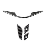 Adesivo decorativo per pulsanti del volante in fibra di carbonio 4 in 1 per Cadillac xt5 2016-2017, guida a destra e a sinistra universale, For Cadillac xt5 2016-2017