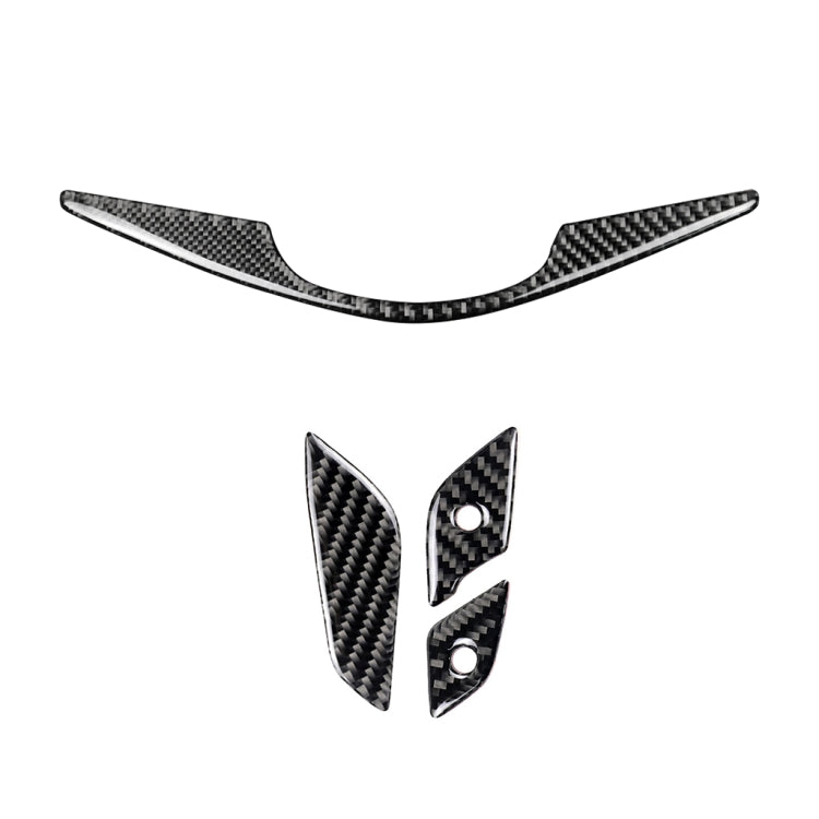 Adesivo decorativo per pulsanti del volante in fibra di carbonio 4 in 1 per Cadillac xt5 2016-2017, guida a destra e a sinistra universale, For Cadillac xt5 2016-2017