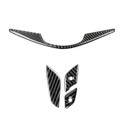 Adesivo decorativo per pulsanti del volante in fibra di carbonio 4 in 1 per Cadillac xt5 2016-2017, guida a destra e a sinistra universale, For Cadillac xt5 2016-2017