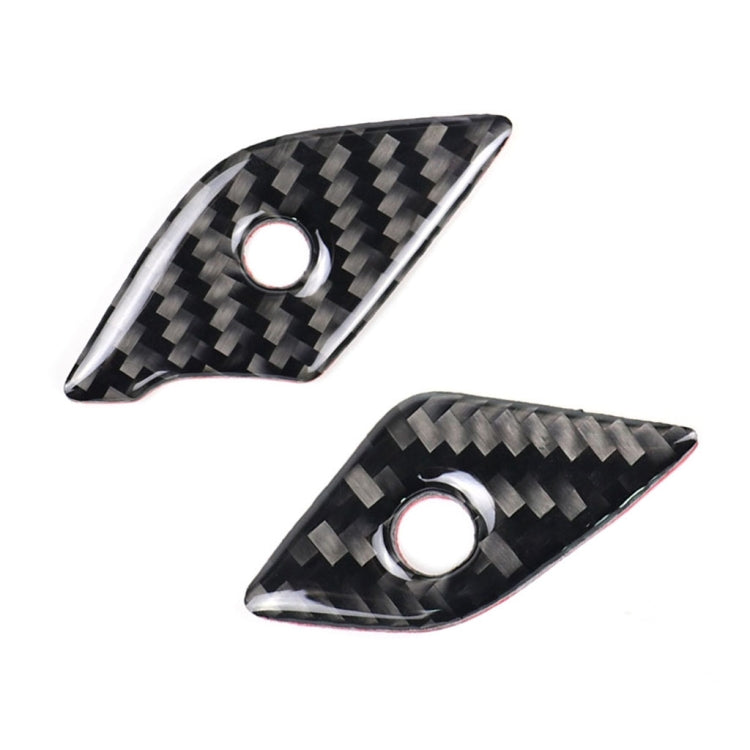 Adesivo decorativo per pulsanti del volante in fibra di carbonio 4 in 1 per Cadillac xt5 2016-2017, guida a destra e a sinistra universale, For Cadillac xt5 2016-2017