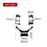 Adesivo decorativo in fibra di carbonio per pulsante volante Lexu