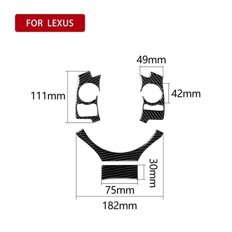 Adesivo decorativo in fibra di carbonio per pulsante volante Lexu