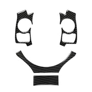 Adesivo decorativo per pulsante volante in fibra di carbonio 4 in 1 per Lexus IS250 NX200 200t 300h, guida a destra e a sinistra universale, For Lexus IS250 NX200 200t 300h(B)