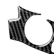 Adesivo decorativo per pulsante volante in fibra di carbonio 4 in 1 per Lexus IS250 NX200 200t 300h, guida a destra e a sinistra universale, For Lexus IS250 NX200 200t 300h(B)
