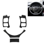 Adesivo decorativo per pulsante volante in fibra di carbonio 4 in 1 per Lexus IS250 NX200 200t 300h, guida a destra e a sinistra universale, For Lexus IS250 NX200 200t 300h