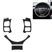 Adesivo decorativo per pulsante volante in fibra di carbonio 4 in 1 per Lexus IS250 NX200 200t 300h, guida a destra e a sinistra universale, For Lexus IS250 NX200 200t 300h
