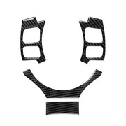 Adesivo decorativo per pulsante volante in fibra di carbonio 4 in 1 per Lexus IS250 NX200 200t 300h, guida a destra e a sinistra universale, For Lexus IS250 NX200 200t 300h