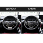 Adesivo decorativo per pulsante volante in fibra di carbonio 4 in 1 per Lexus IS250 NX200 200t 300h, guida a destra e a sinistra universale, For Lexus IS250 NX200 200t 300h