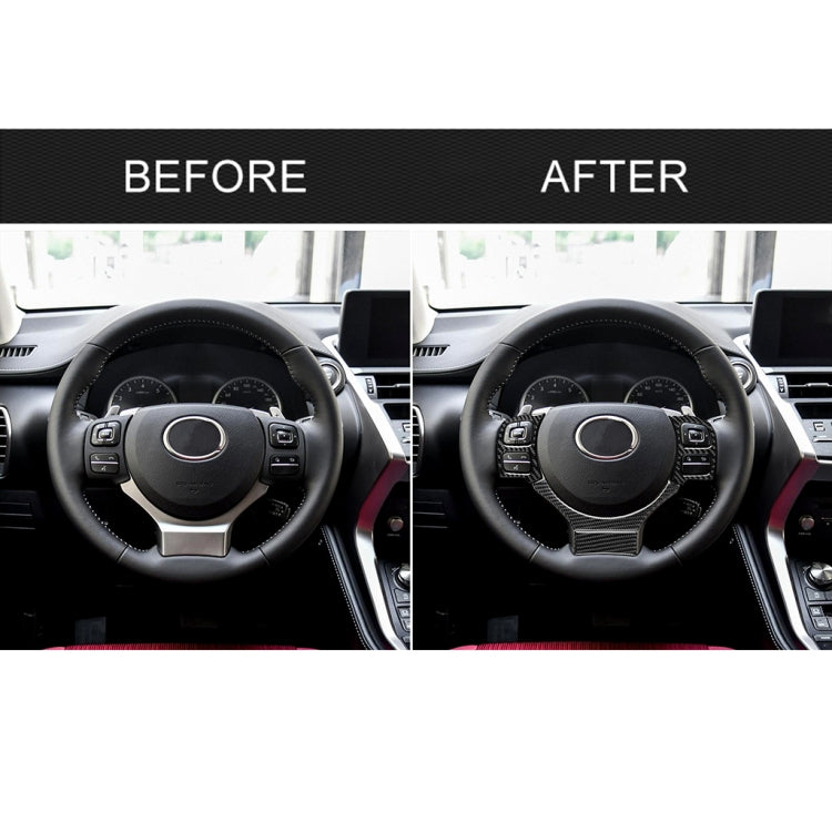 Adesivo decorativo per pulsante volante in fibra di carbonio 4 in 1 per Lexus IS250 NX200 200t 300h, guida a destra e a sinistra universale, For Lexus IS250 NX200 200t 300h