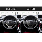 Adesivo decorativo per pulsante volante in fibra di carbonio 4 in 1 per Lexus IS250 NX200 200t 300h, guida a destra e a sinistra universale, For Lexus IS250 NX200 200t 300h