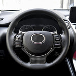 Adesivo decorativo per pulsante volante in fibra di carbonio 4 in 1 per Lexus IS250 NX200 200t 300h, guida a destra e a sinistra universale, For Lexus IS250 NX200 200t 300h