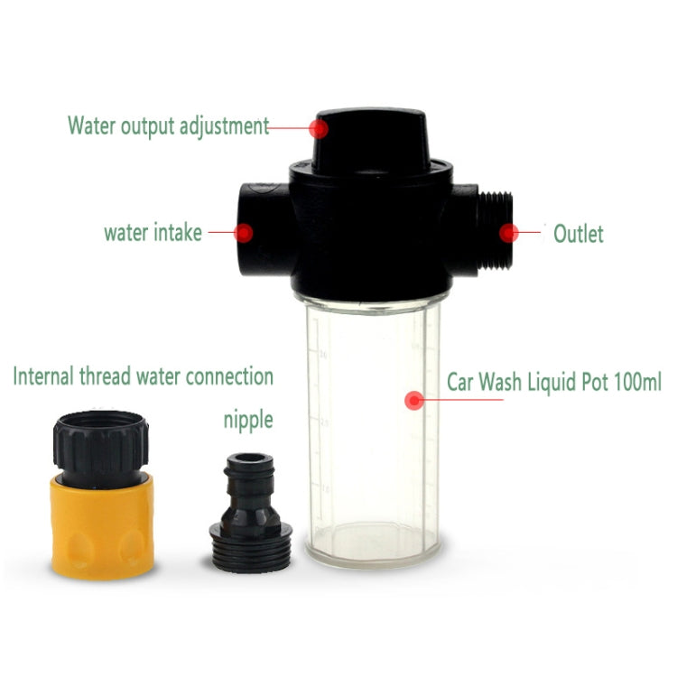 Spruzzatore d'acqua portatile multifunzionale per lavatrice ad acqua con pistola ad acqua in schiuma, Foam Pot Water Sprayer Kettle