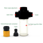 Spruzzatore d'acqua portatile multifunzionale per lavatrice ad acqua con pistola ad acqua in schiuma, Foam Pot Water Sprayer Kettle