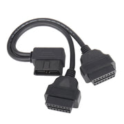 16PIN Car L Shape 90 gradi Collegare il cavo diagnostico OBD esteso Cavo OBD2 da maschio a femmina, OBD2 Male to Female Cable