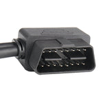 16PIN Car L Shape 90 gradi Collegare il cavo diagnostico OBD esteso Cavo OBD2 da maschio a femmina, OBD2 Male to Female Cable