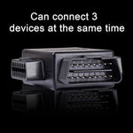 Splitter OBD2 con presa estesa diagnostica OBD per auto 16PIN, OBD Diagnostic Extended Plug