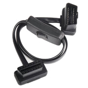 Cavo diagnostico OBD2 esteso per auto ultrasottile da 16 pin con interruttore, 16PIN