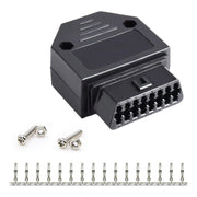 Spina OBD connettore femmina 16PIN per auto OBD 2 + custodia + terminale + vite, Female