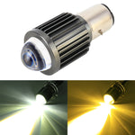 Faro moto bicolore BA20D 10W 6000K/3000K 800LM DC12-80V