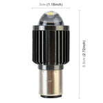 Faro moto bicolore BA20D 10W 6000K/3000K 800LM DC12-80V