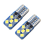 2 PZ T10 / W5W / 168 DC12V 1.8W 6000K 130LM 10LED SMD-2835 Lampada da lettura per auto Luce d'ingombro, con decodificatore, 10LEDs SMD-2835
