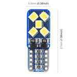 2 PZ T10 / W5W / 168 DC12V 1.8W 6000K 130LM 10LED SMD-2835 Lampada da lettura per auto Luce d'ingombro, con decodificatore, 10LEDs SMD-2835