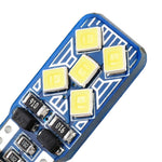 2 PZ T10 / W5W / 168 DC12V 1.8W 6000K 130LM 10LED SMD-2835 Lampada da lettura per auto Luce d'ingombro, con decodificatore, 10LEDs SMD-2835