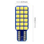 2 PZ T10 / W5W / 168 DC12V 1.8W 6000K 140LM 18LED SMD-3030 Lampada da lettura per auto Luce d'ingombro, con decodificatore, 18LEDs SMD-3030