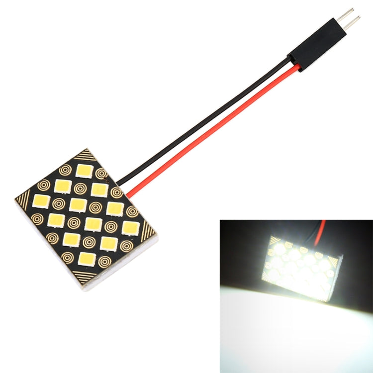 DC12V / 1.3W / 6000K / 80LM 12LED SMD-2835 Lampada da lettura per auto Dome Light, 12LEDs