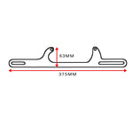 Base staffa in lega di alluminio per cavo acceleratore serie 4500