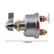 12V 125A Master Battery Disconnect Interruttore batteria Isolatore di alimentazione Cut Off Kill Switch per UVT ATV Marine, 12V 125A