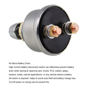 12V 125A Master Battery Disconnect Interruttore batteria Isolatore di alimentazione Cut Off Kill Switch per UVT ATV Marine, 12V 125A