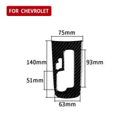 Adesivo decorativo per pannello di posizione del cambio di controllo centrale in fibra di carbonio per auto per Chevrolet Cruze 2009-2015, guida a destra e a sinistra universale, Gear Shift Position