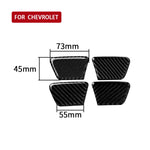 Adesivo decorativo per porta porta in fibra di carbonio da 4 pezzi per Chevrolet Cruze 2009-2015, guida a destra e a sinistra universale, Door Bowl