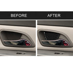 Adesivo decorativo per porta porta in fibra di carbonio da 4 pezzi per Chevrolet Cruze 2009-2015, guida a destra e a sinistra universale, Door Bowl
