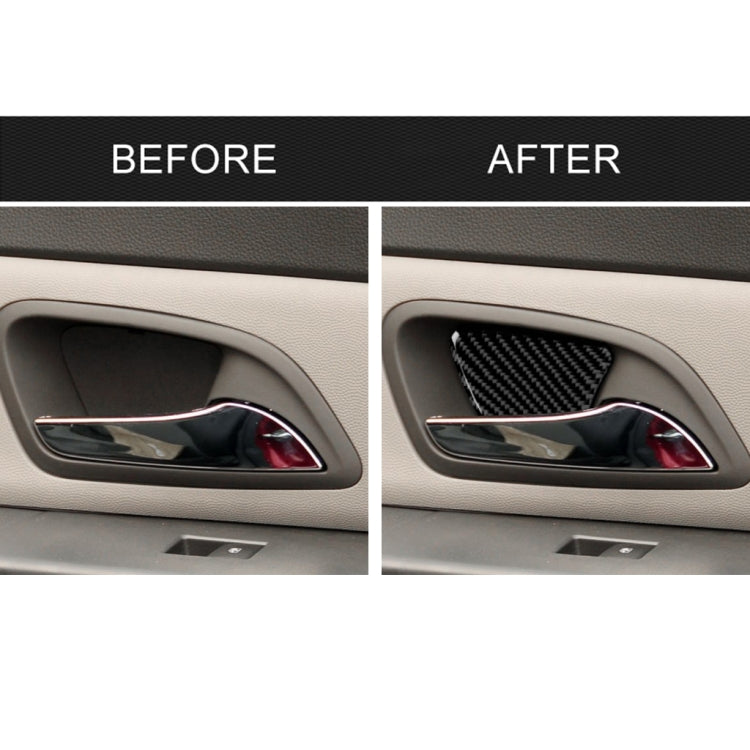 Adesivo decorativo per porta porta in fibra di carbonio da 4 pezzi per Chevrolet Cruze 2009-2015, guida a destra e a sinistra universale, Door Bowl