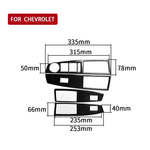 Adesivo decorativo fibra di carbonio per Chevrolet Cruze 2009-201