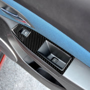 Adesivo decorativo per pannello interruttori per alzacristalli in fibra di carbonio per auto per Chevrolet Cruze 2009-2015, guida a destra, Window Lift Switch(RH)
