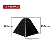Adesivo decorativo in vetro per triangolo posteriore in fibra di carbonio per auto per Chevrolet Cruze 2009-2015, guida a destra e a sinistra universale, Rear Triangle Glass