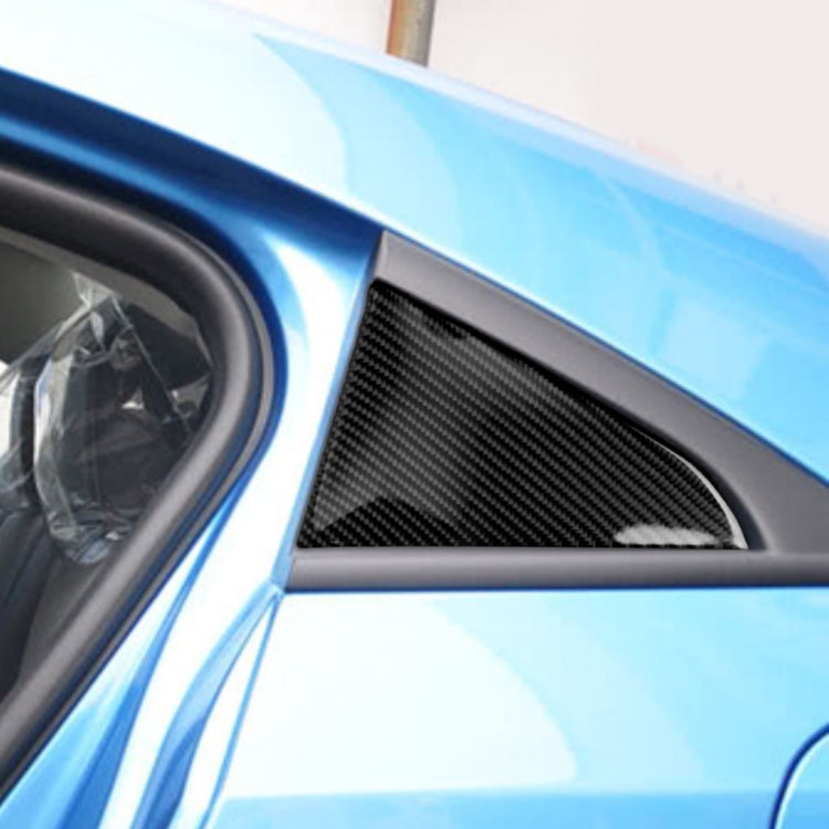 Adesivo decorativo in vetro per triangolo posteriore in fibra di carbonio per auto per Chevrolet Cruze 2009-2015, guida a destra e a sinistra universale, Rear Triangle Glass